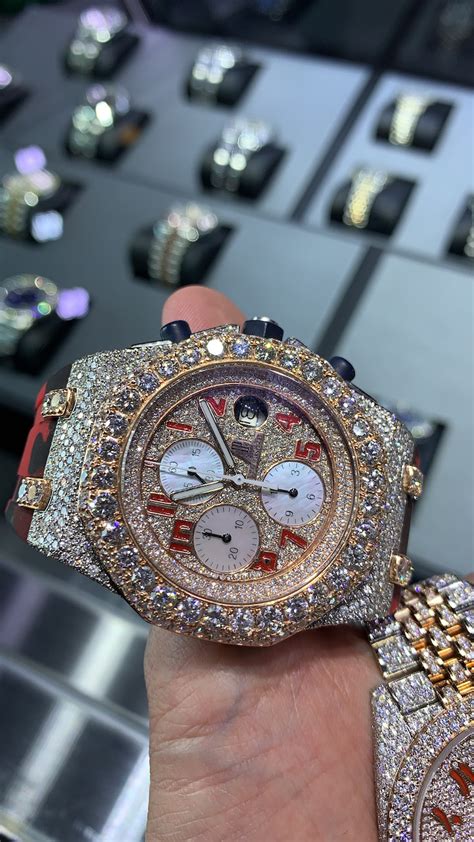 bust down replica watches|bust down watch real diamond.